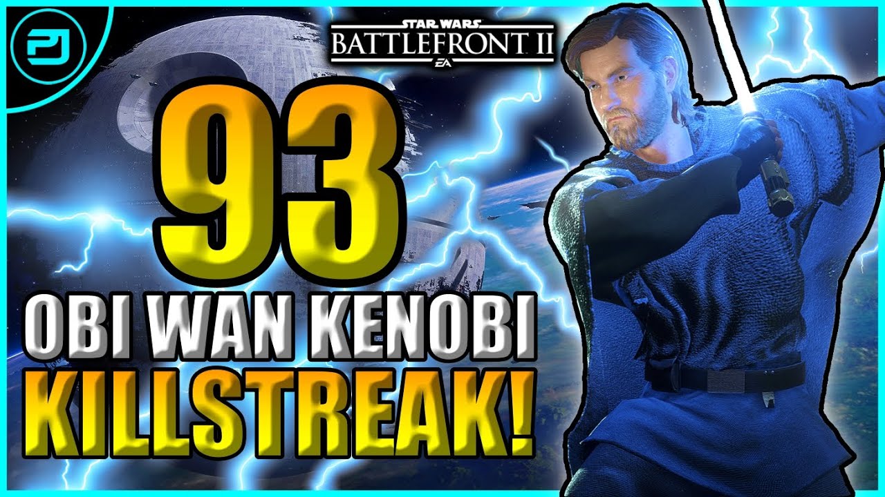 Star Wars Battlefront 2 Obi-Wan Kenobi 93 Killstreak!