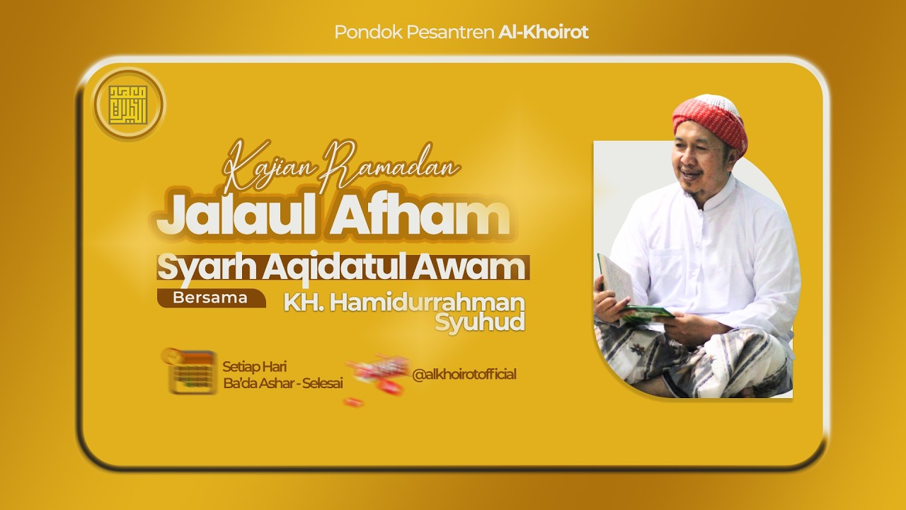 🔴 LIVE | Kajian Kitab Jalaul Afham Syarah Aqidatul Awam (20/02/2026)