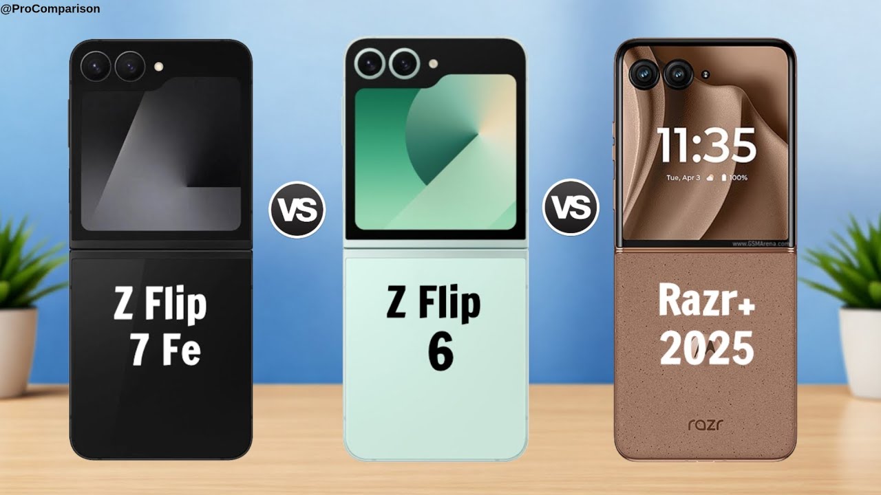 Galaxy Z Flip 7 Fe vs Galaxy Z Flip 6 vs Moto Razr Plus 2025 || Full Comparison