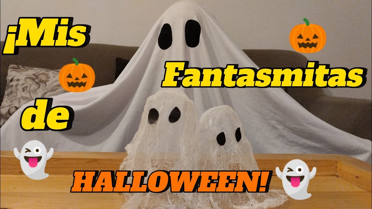 👻 ¡Mira cómo Cata hizo sus fantasmitas de Halloween! 🎃✨ Manualidad fácil y divertida