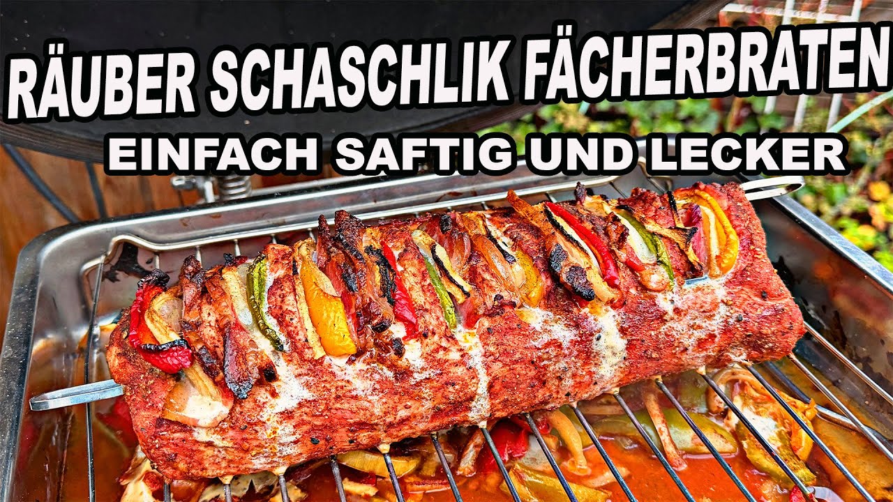 Fächerbraten Räuber Schaschlik Style - Schweinerücken mega lecker | The BBQ BEAR