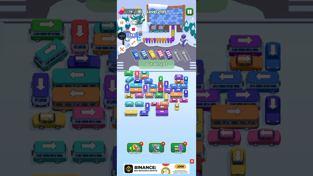 Bus Escape traffic jam 2105 level gameplay walk-through 2026