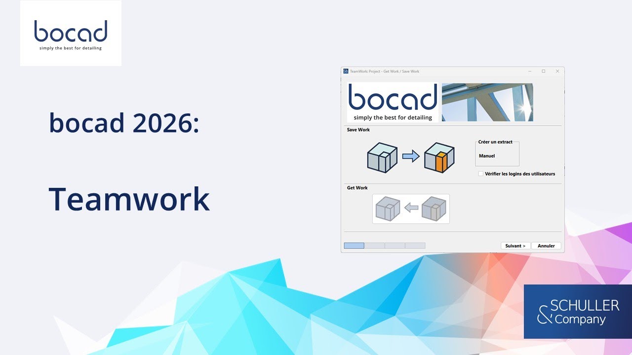 bocad 2026.1 : Teamwork/OneProject [FR]