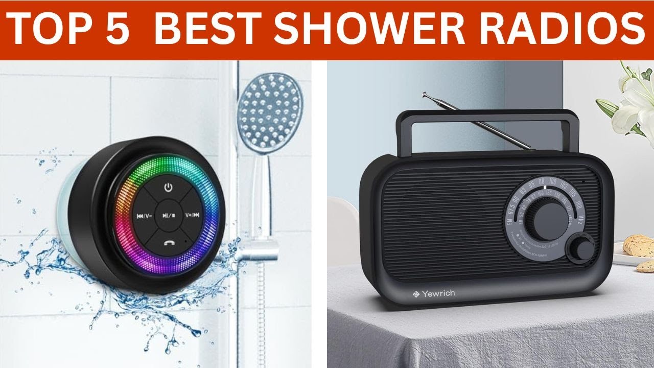 Top 5 Best Shower Radios 2025 | Waterproof Bluetooth Speakers for Bathroom & Outdoor Use