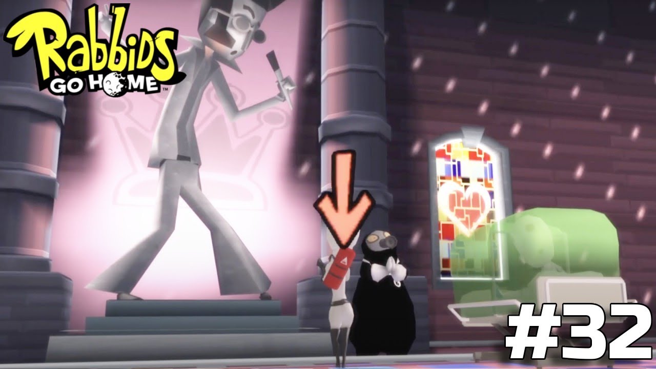 Rabbids Go Home - Gameplay Walkthrough Part 32 - Till Rabbids Do Us Cart [Wii]