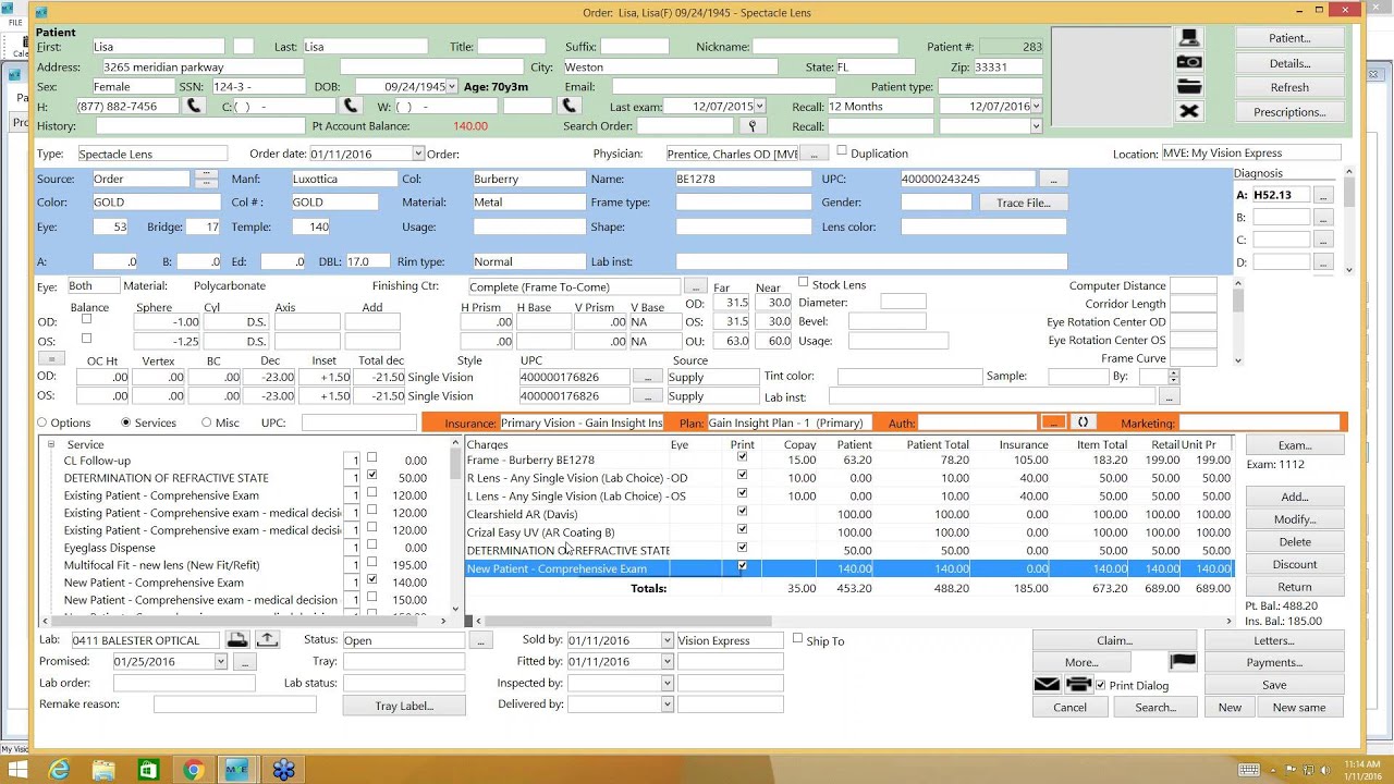 My Vision Express®: How to Create Orders with Insurance