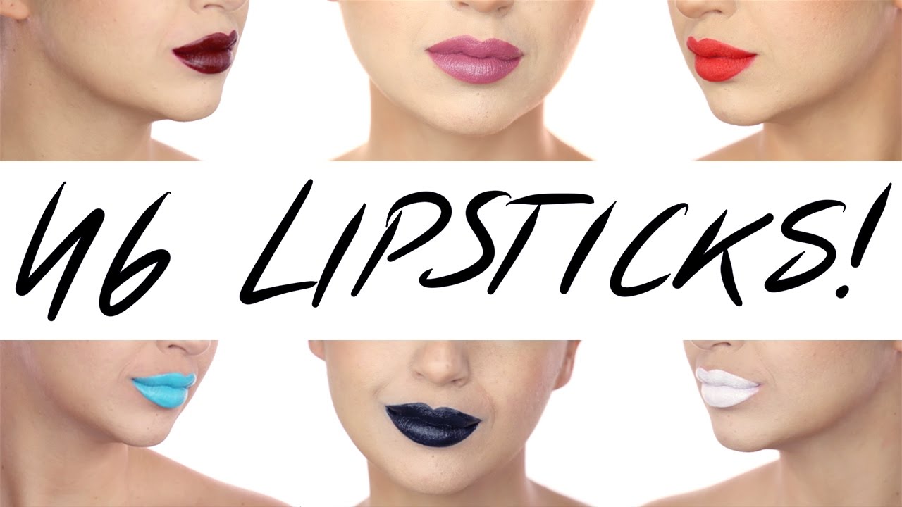 46 LIPSTICK SWATCHES! Make Up For Ever Artist Rouge Lipsticks