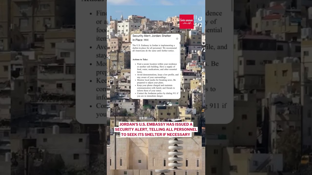 BREAKING: Sirens were heard across multiple areas in Jordan