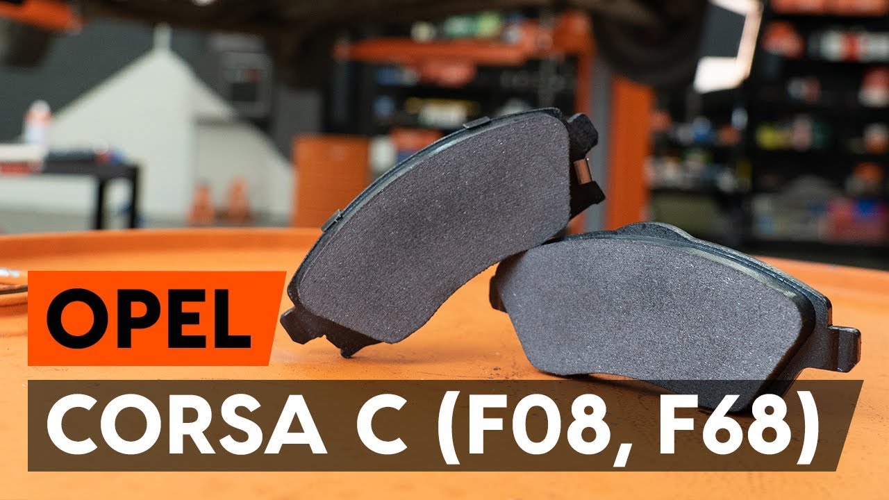 Wie OPEL CORSA C (F08, F68) Bremsbeläge vorne / Bremsklötze vorne wechseln [AUTODOC TUTORIAL]