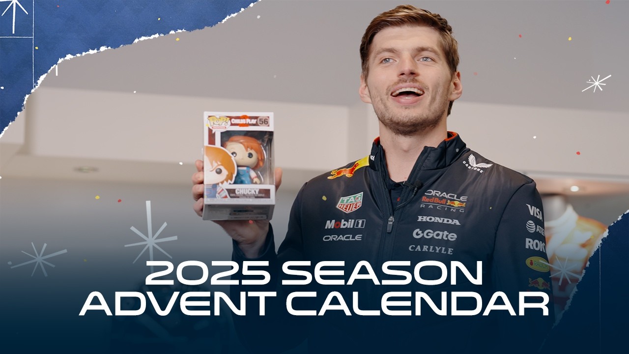 Max Verstappen Opens His 2025 F1 Advent Calendar! | Festive Special