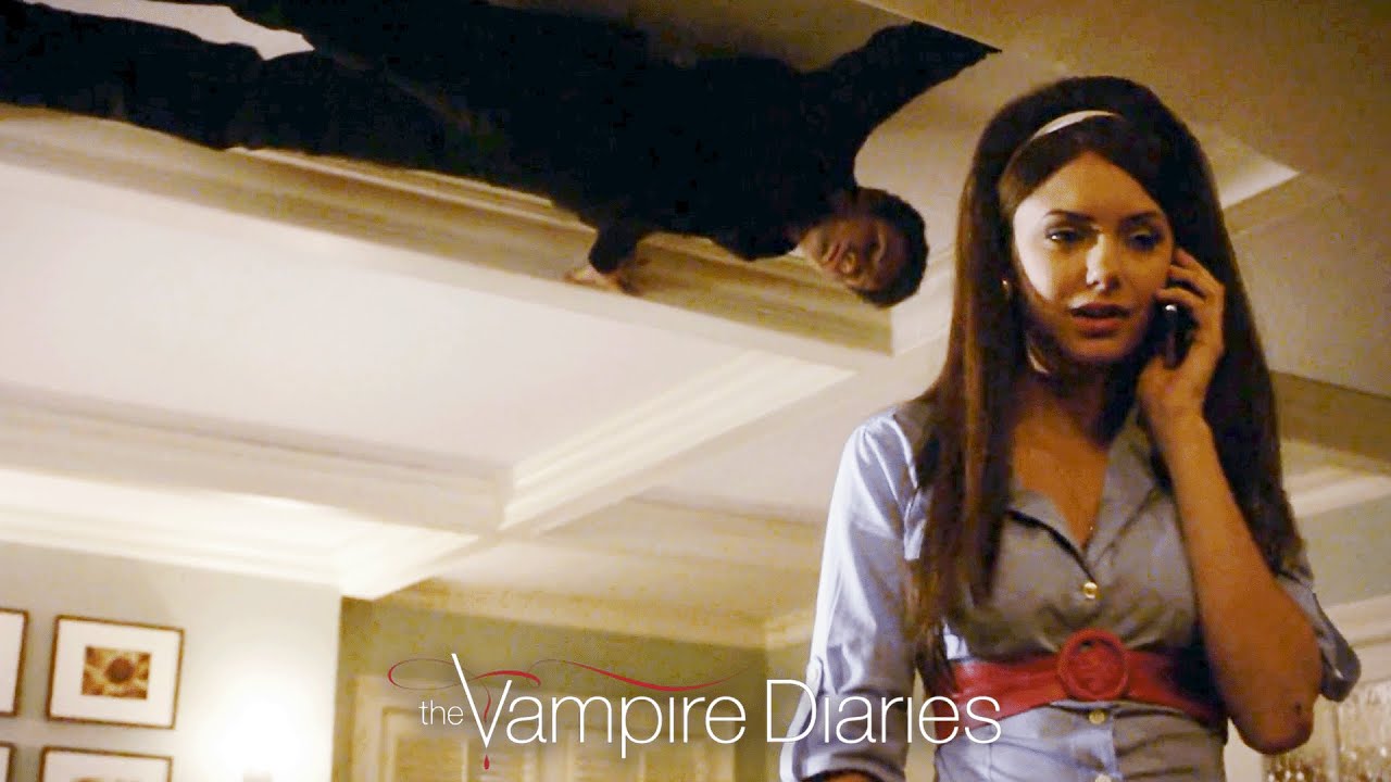 A Home Intruder Attacks Elena | The Vampire Diaries