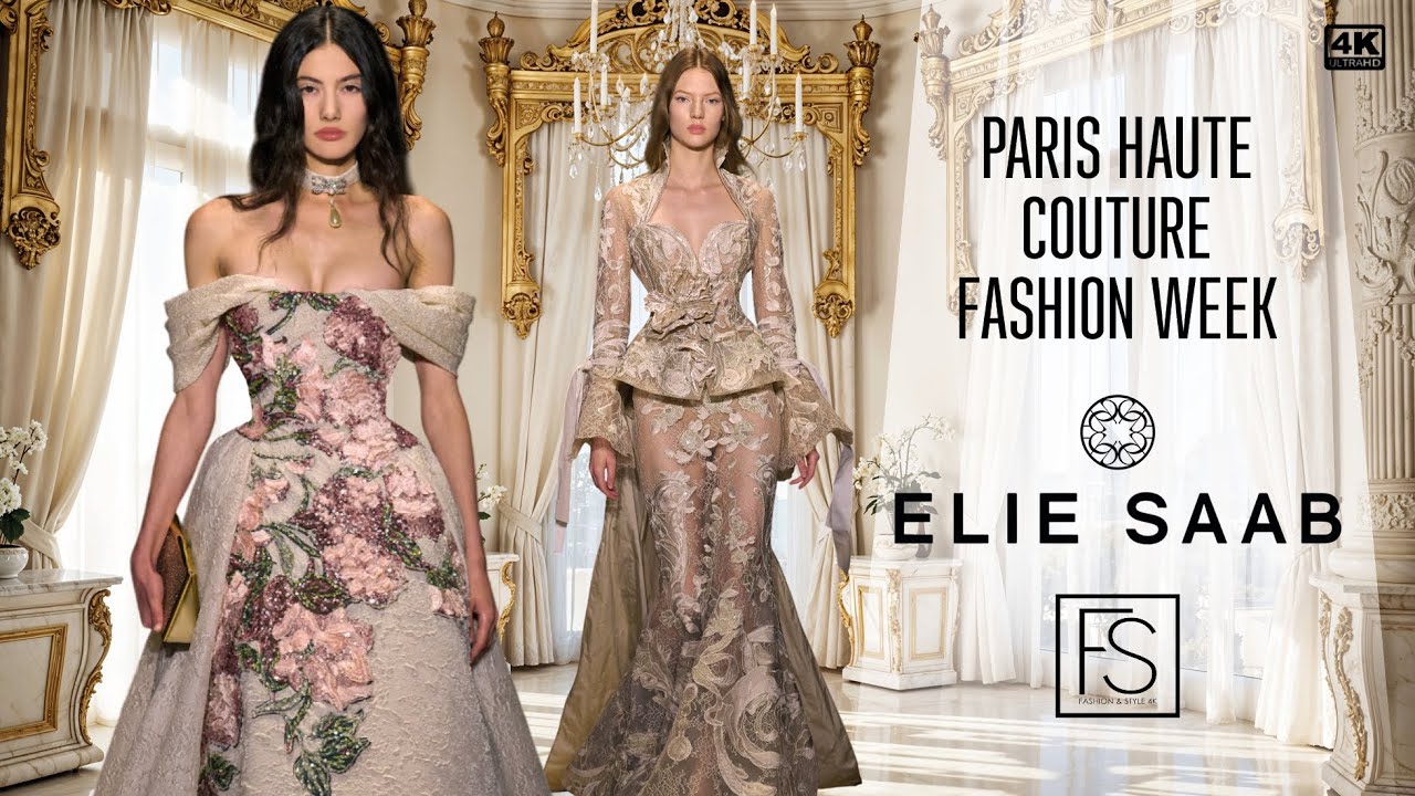 ELIE SAAB HAUTE COUTURE Fall/Winter 2025-26 PARIS FASHION WEEK 4K Isabeli Fontana, Stella Maxwell