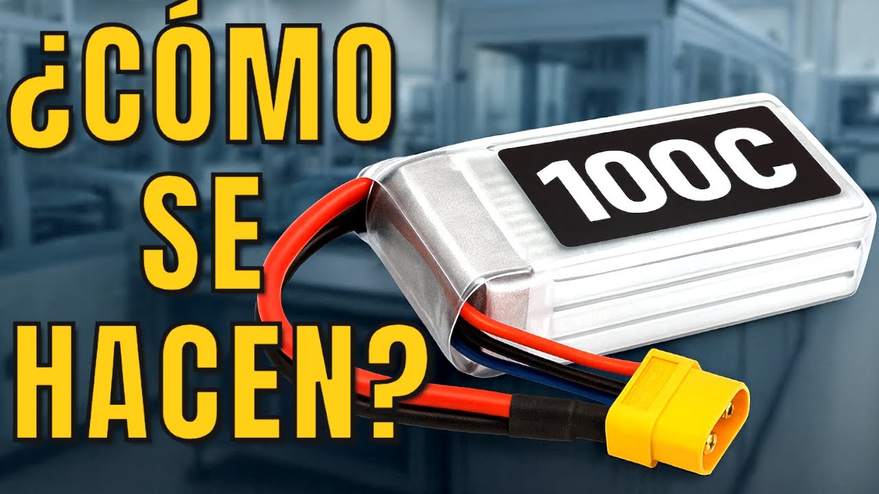 Así se fabrican las BATERÍAS de LITIO de DRONES y RC (LiPo y Li ion)