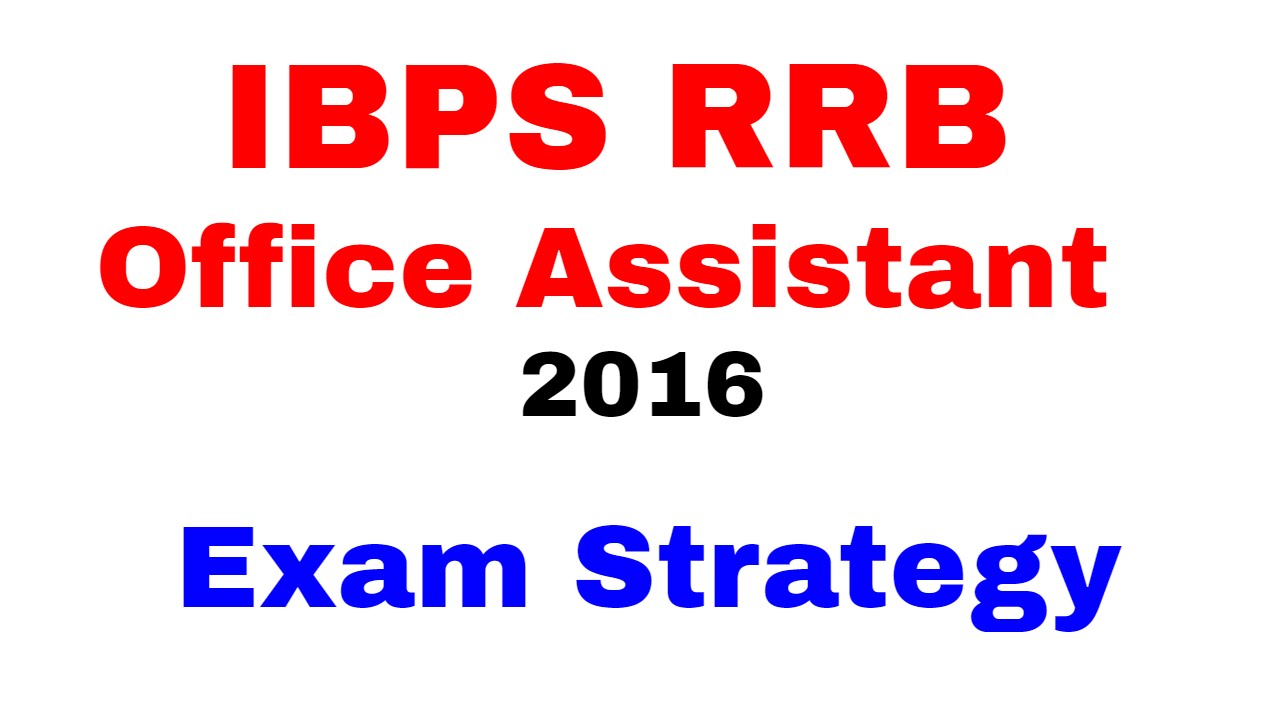 IBPS RRB OFFICE Assistant 2016  Exam strategy [In Hindi]