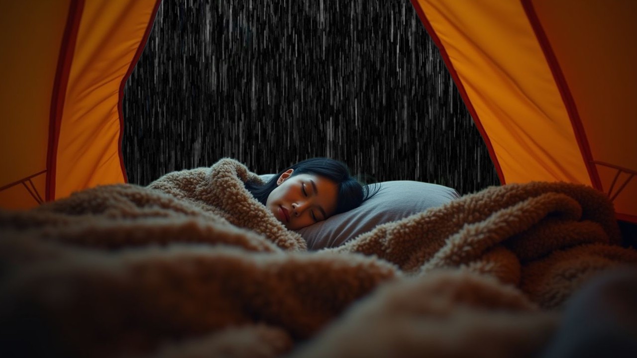 Heavy Rain Outside Tent 🌧️ | Intense Camping Storm for Deep, Restful Sleep