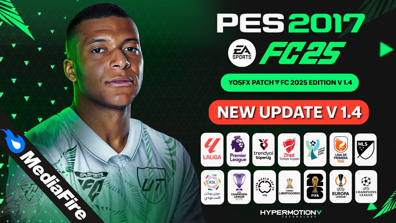 PES 2017 I New Update V1.4 For YosfX Patch - FC 2025 Edition - (Download & Install)