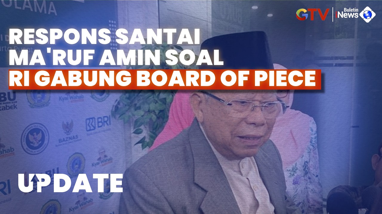 Ma'ruf Amin Tak Masalah RI Gabung Board of Piece: Asalkan...