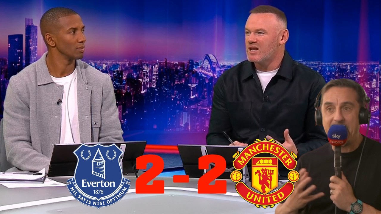 MOTD Everton vs Man United 2-2 Alarming Defense | Gary Neville And Wayne Rooney Full Review