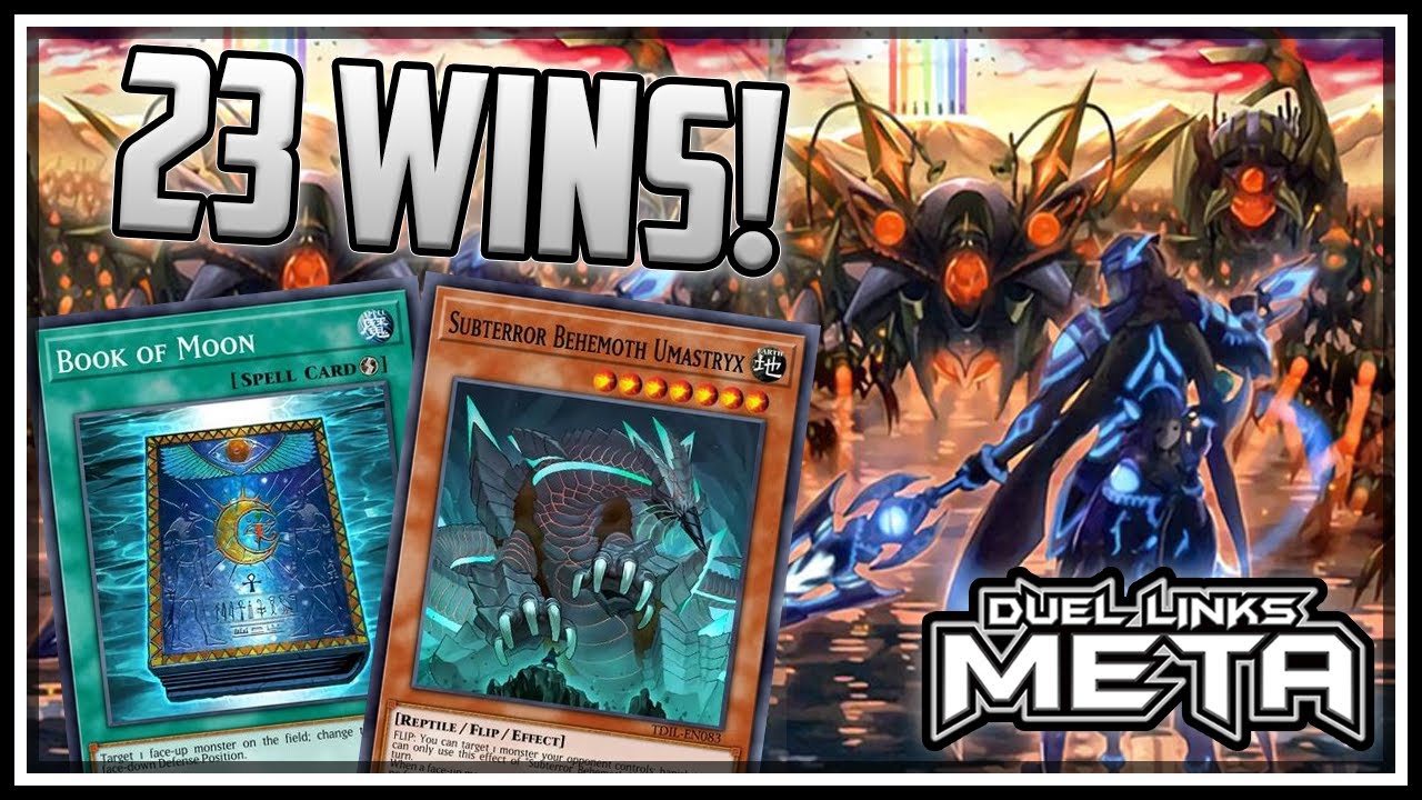 23 WINS A ROW! Book of Moon in Subterror! Part 1 [Yu-Gi-Oh! Duel Links]