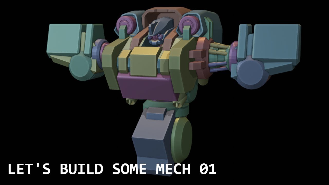 How to Model a mech with Blender 