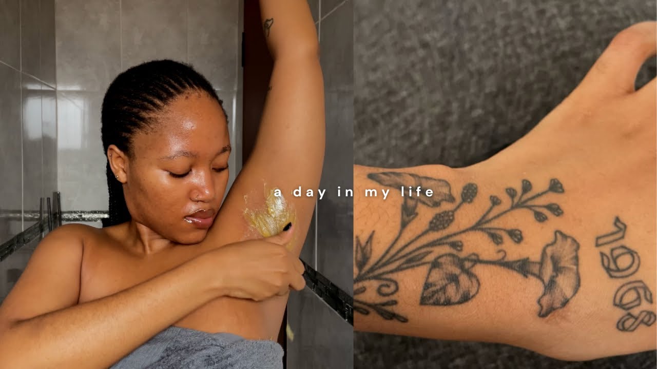 daily vlog: getting a tattoo + tattoo tour | unboxing packages | waxing | mini grwm :)