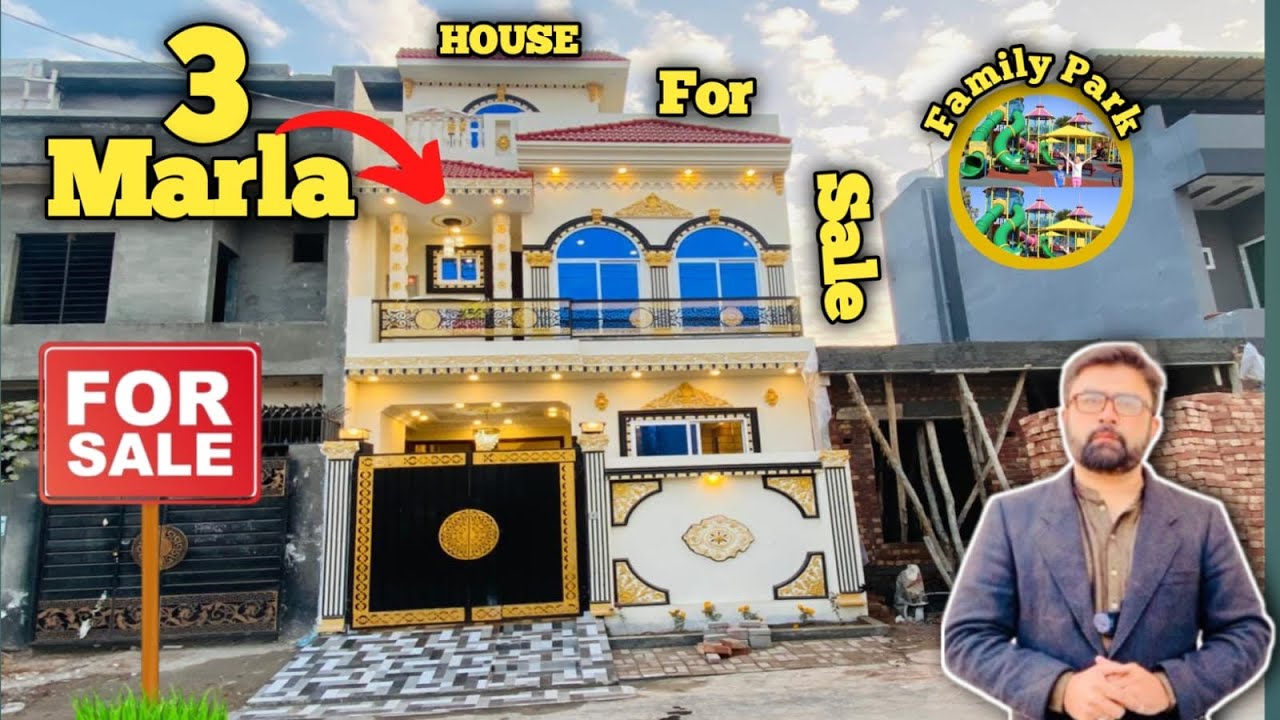 3 Marla Spanish Design Double House for Sale in Lahore | Facing Park