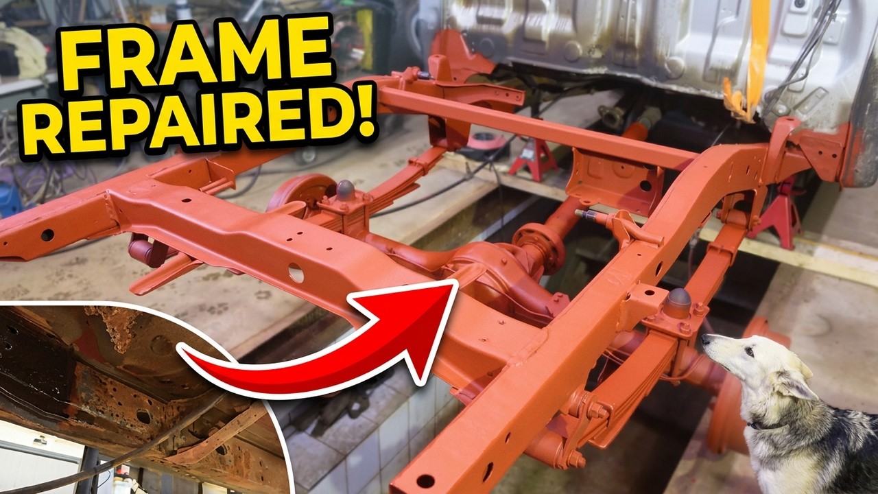 Mazda B2500 Pickup Truck - Rusty Frame Repair (part 2)