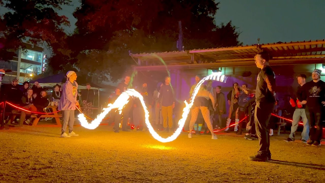 Igniting a Fire Jump Rope from the Odd Prop Shop