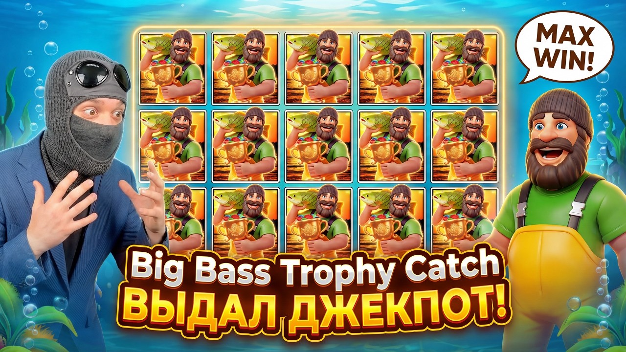 НОВЫЙ Big Bass Trophy Catch ВЫДАЛ ДЖЕКПОТ! ЛУЧШИЙ БОНУС! ЗАНОСЫ НЕДЕЛИ