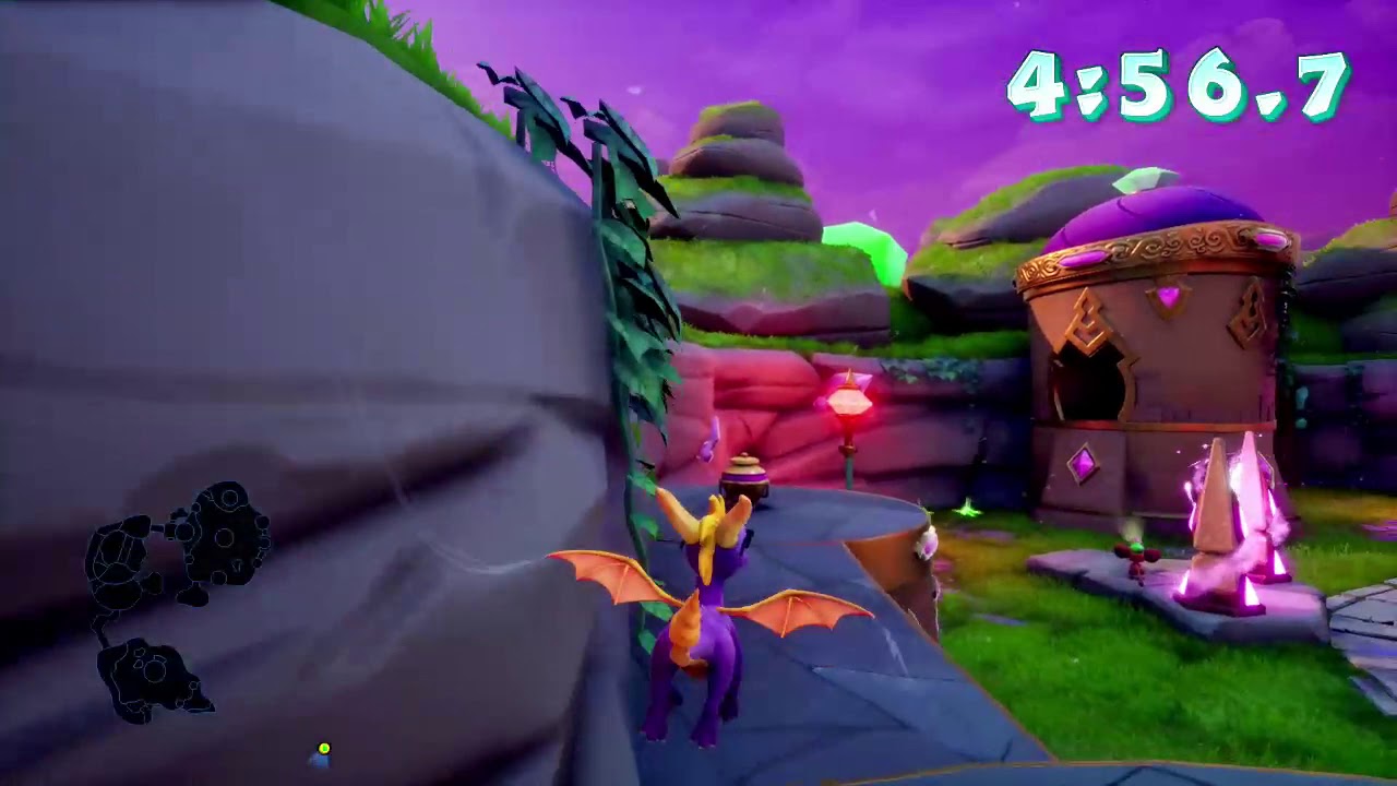 SRT: Spyro 2 Ripto's Rage - Infinite fly & Supercharge 100% Walkthrough (Sunglasses, Superflame)