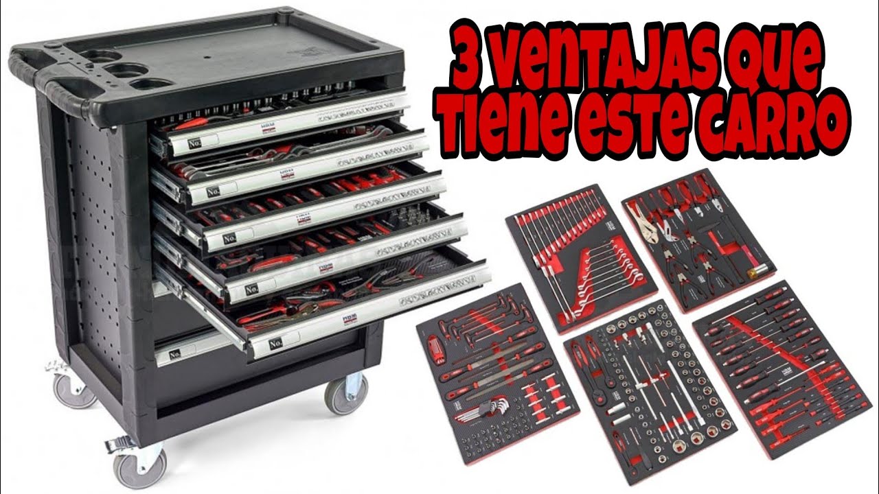 Carro de herramientas🔧ESTE CARRO TIENE 3 VENTAJAS que otros no tienen