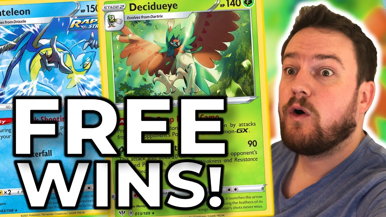 Free Wins with Decidueye Inteleon on PTCGO - Chilling Reign Pokemon TCG