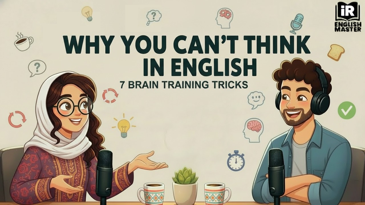 English Podcast for Easy English Conversation | Think in English Like a Native - 7 Brain Training