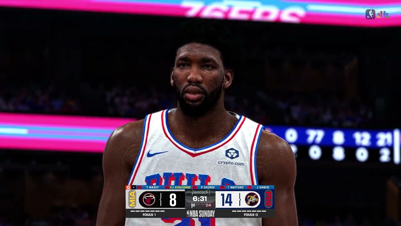 NBA 2K26 Realistic Gameplay Miami vs 76ers By MIDMAN2k