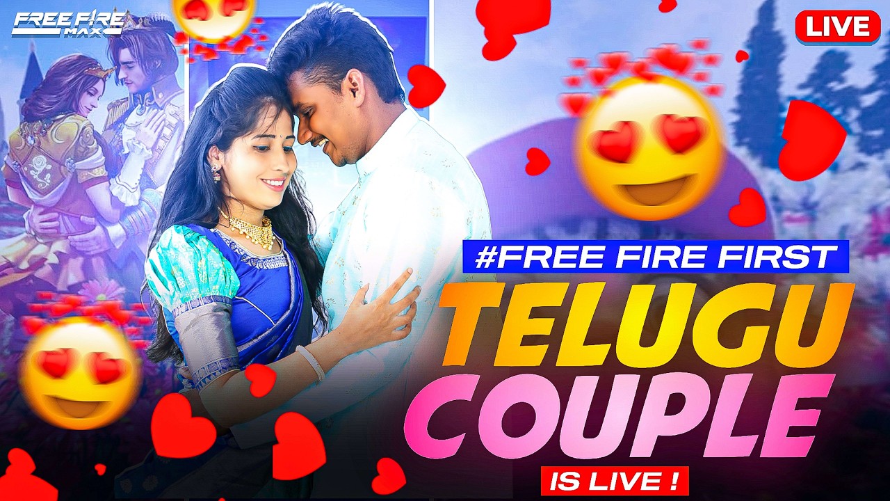 Telugu  Couple Is Back - Free Fire Live Telugu - #telugucouple #hellotelugugamers #freefire