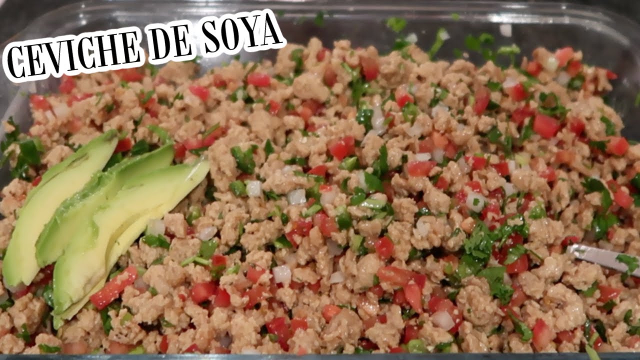 CEVICHE DE SOYA RECETA MUY SABROSA ECONOMICA Y RENDIDORA