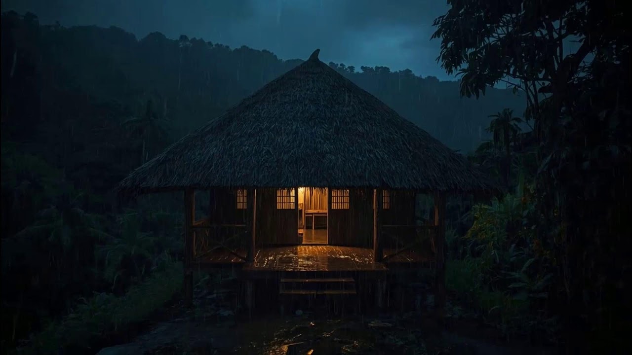 Forest Rain Sounds at Night 🌲 | Soft Rain for Calm Mind & Body