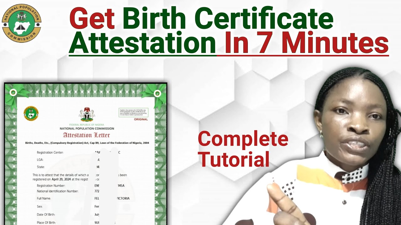 Total Solution For Birth Attestation Certificate For Nigeria