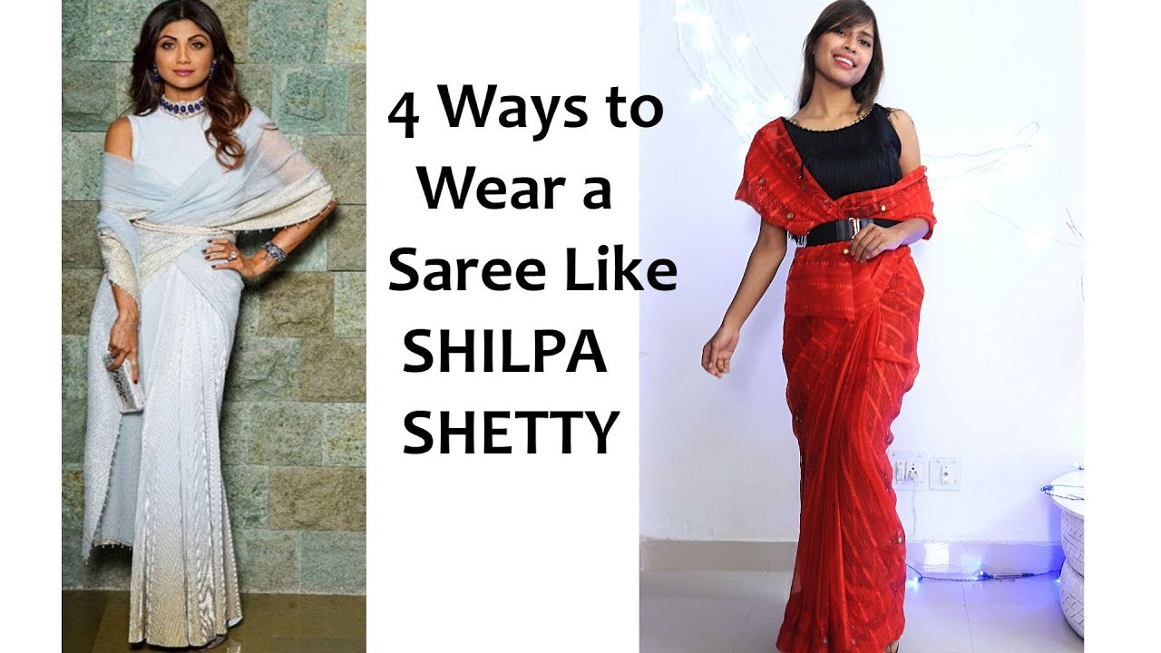 How To Wear a Saree Like SHILPA SHETTY | Shilpa Shetty insipired Saree Styles
