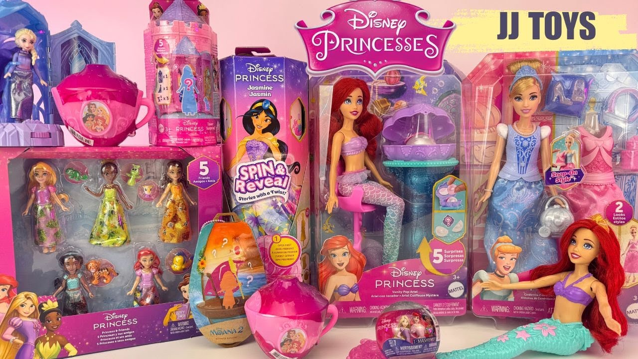 Disney Princesses Toys Collection Unboxing Review ASMR