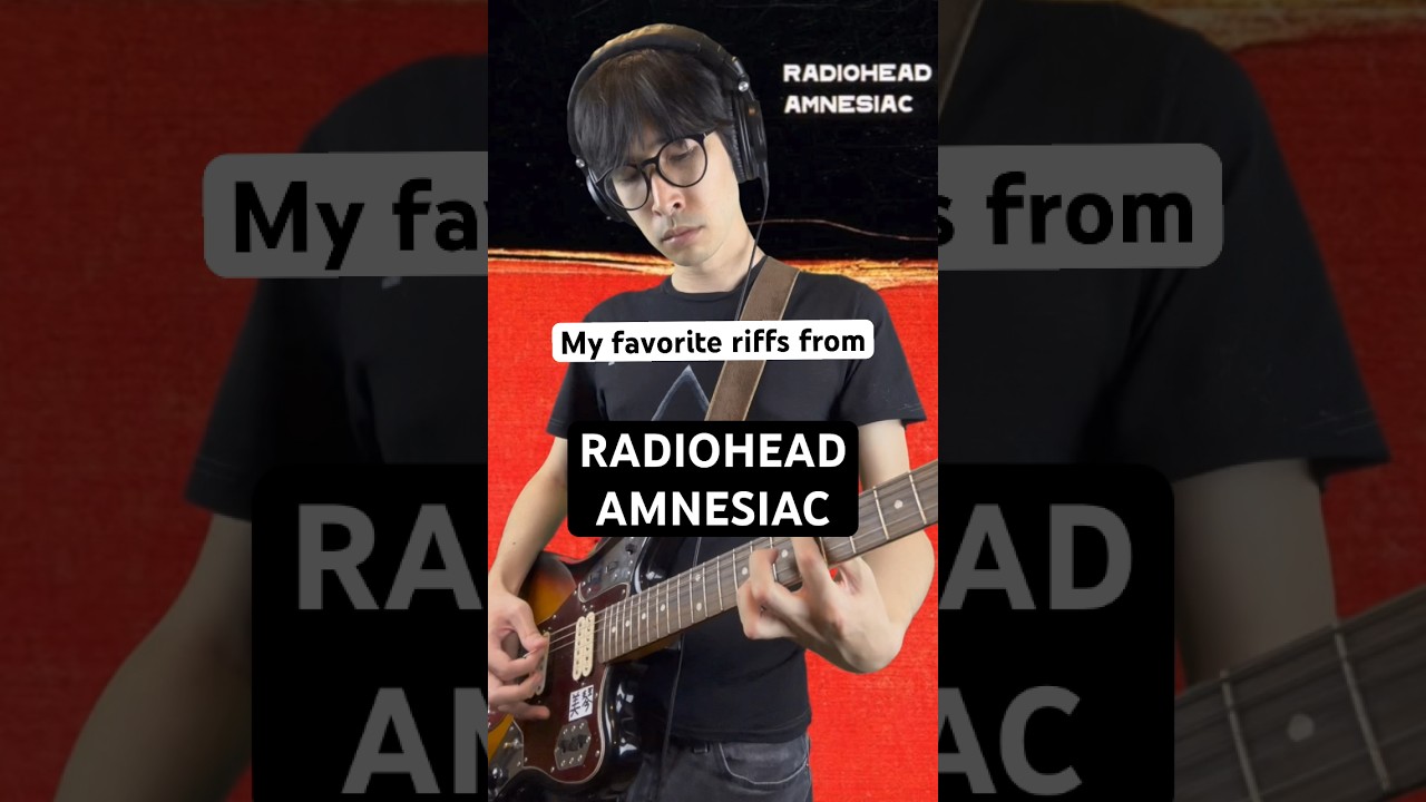 My favorite riffs from #amnesiac by @Radiohead! #radiohead #guitarcover #guitar #music #kidamnesia