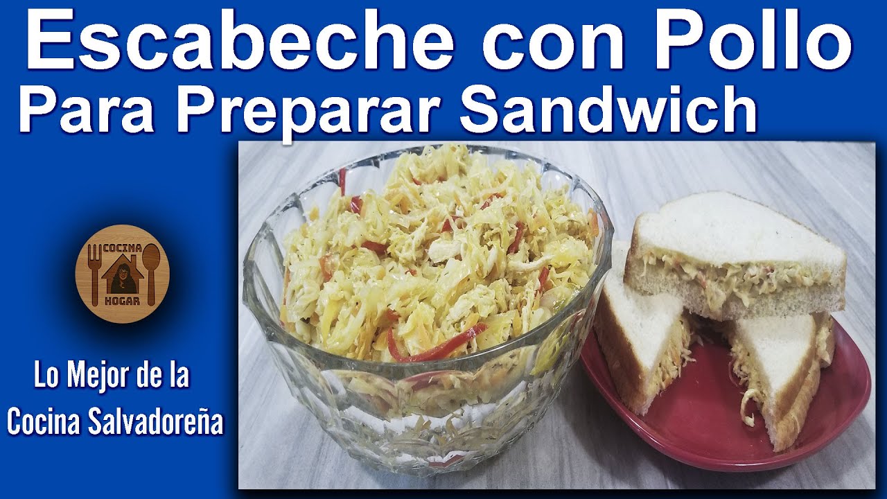 Escabeche de Pollo para Preparar Sandwich