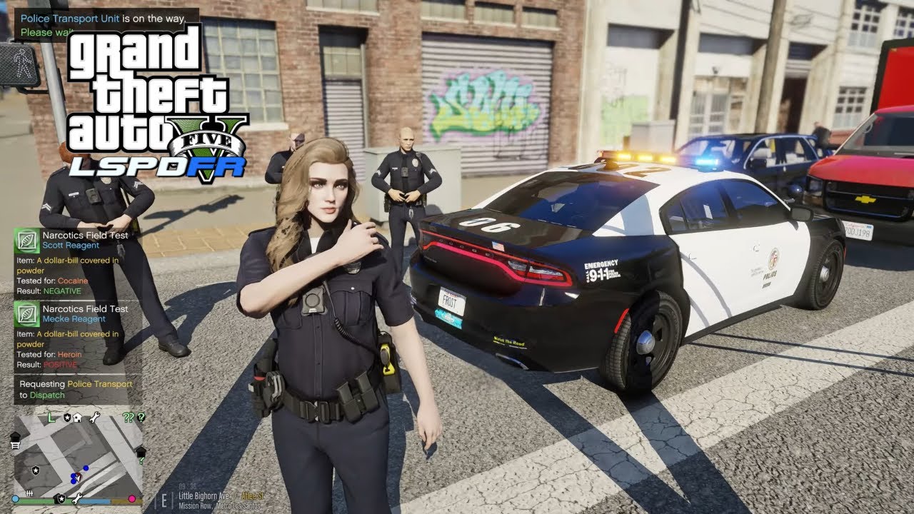 Let’s Play GTA 5 LSPDFR | LAPD Female Cop Patrols the City in a Charger! #gta #lspdfr