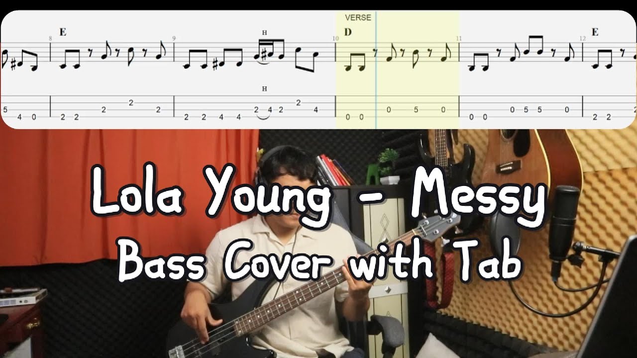 Lola Young ~ Messy (Bass Cover with Tab)
