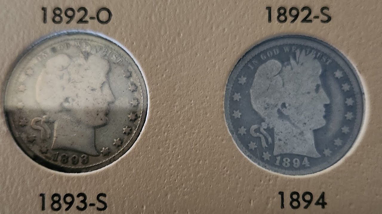 Collecting the Barber Quarter Series (1892-1916) #coincollecting #barberquarter #junksilver