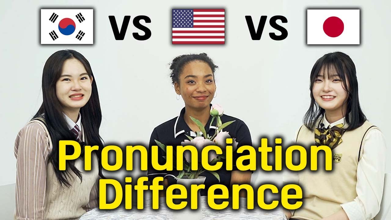 When Half-American heard Korean and Japanese English accents