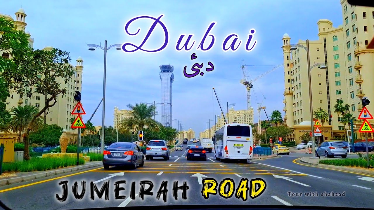 4K Drive Tour and Exploring Jumeirah Road: Dubai's Iconic Coastal