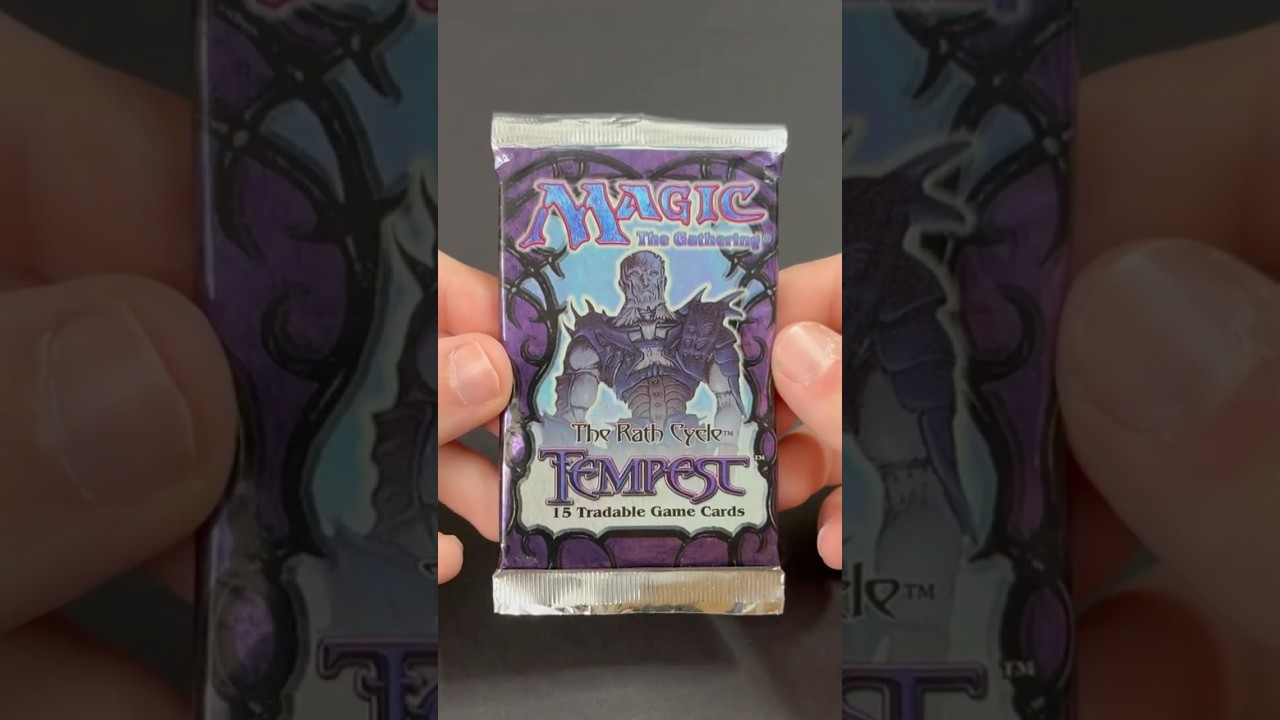 Opening a Tempest Booster Pack from 1997 #mtg #magicthegathering