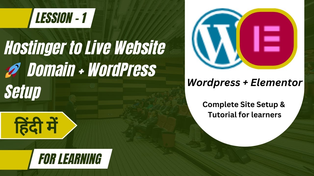 Hostinger Domain Setup & WordPress Home Page | Astra Theme | CodeyBaba