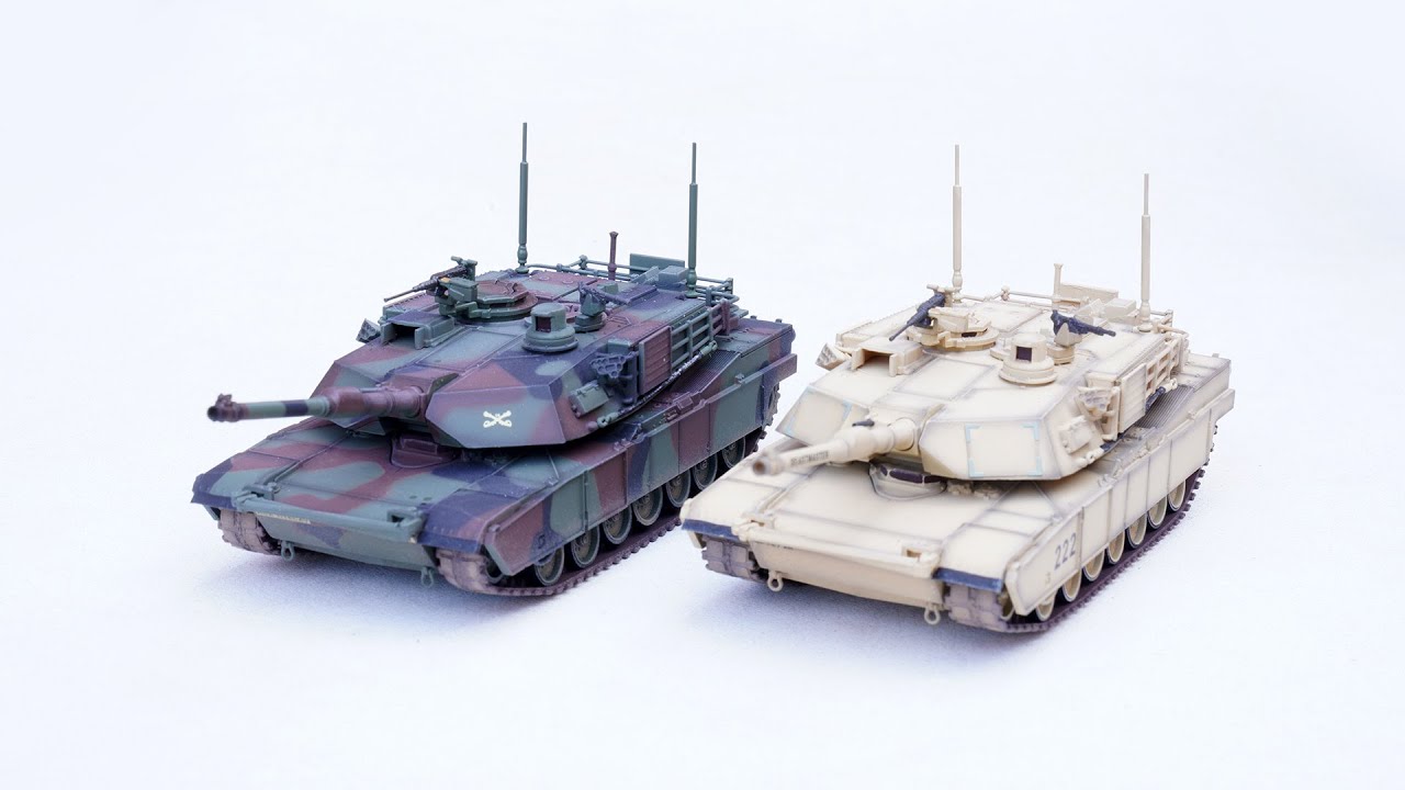 铁流1:64美军M1A2艾布拉姆斯主战坦克合金成品模型测评